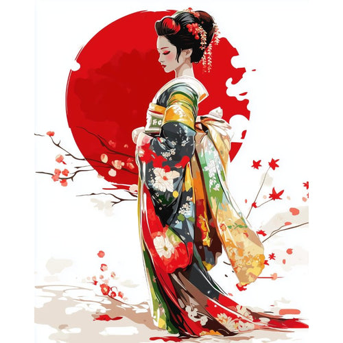 Paint by numbers - Japanese Geisha | Paint by Numbers
