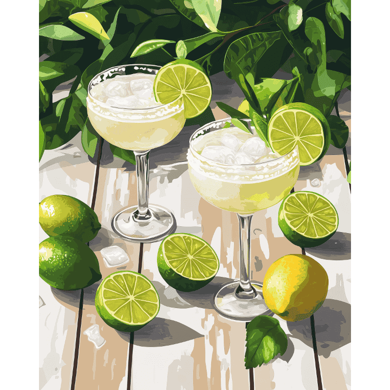 Paint by numbers   Margarita cocktails | Paint by Numbers