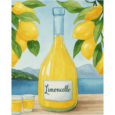 Paint by numbers - Limoncello Bottle | Paint by Number