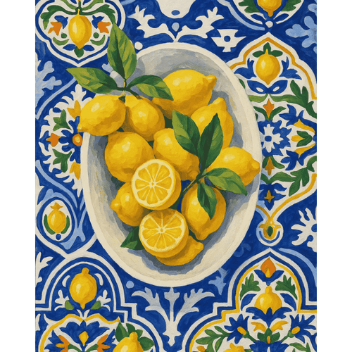 Lemon bowl | Paint by Numbers