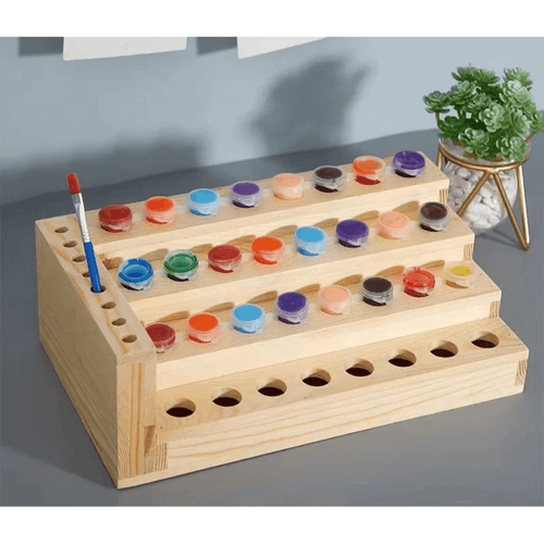 Paint by numbers - Paint & Brush Holder for Paint by Numbers