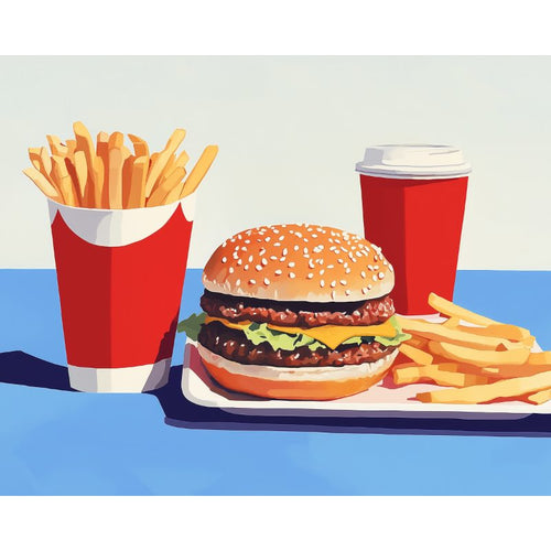 Fast food | Peinture par Numéros