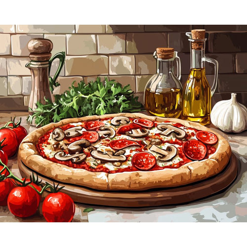 Pizza Italienne | Peinture par Numéros