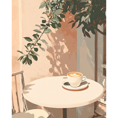 Café du matin | Peinture par Numéros