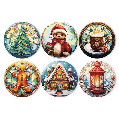 Peinture par Numéros - Sets de table de Noël | 6 pièces