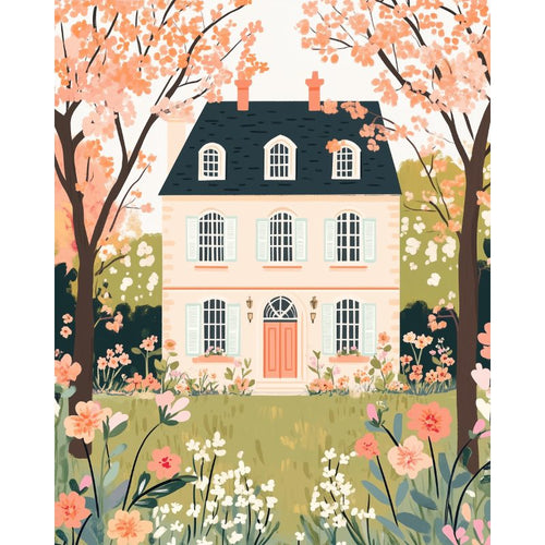 Paint by numbers - Flower House | Paint by Numbers