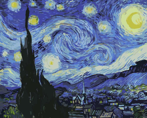 La Nuit étoilée - Van Gogh | Peinture par Numéros