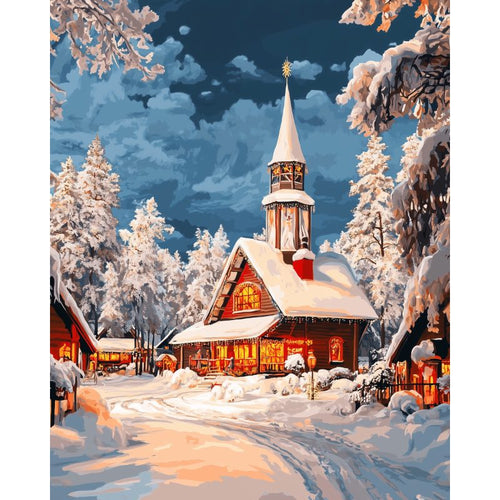 Village du Père Noël à Rovaniemi | Peinture par Numéros