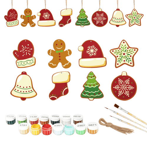 8 Christmas hangers - Winter set