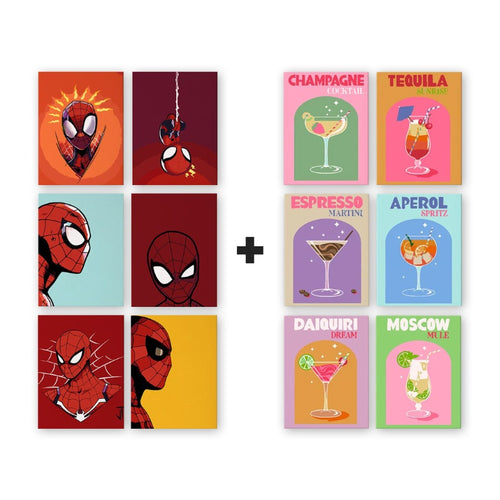 12 Mini Paintings | Family Bundle